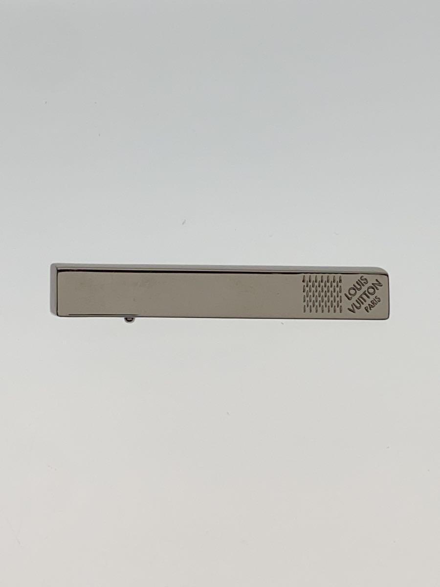 【中古】LOUIS VUITTON◆パンス・クラヴァット・ダミエ_ダミエ・エベヌ_SLV/メッキ/SLV/メンズ【服飾雑貨他】