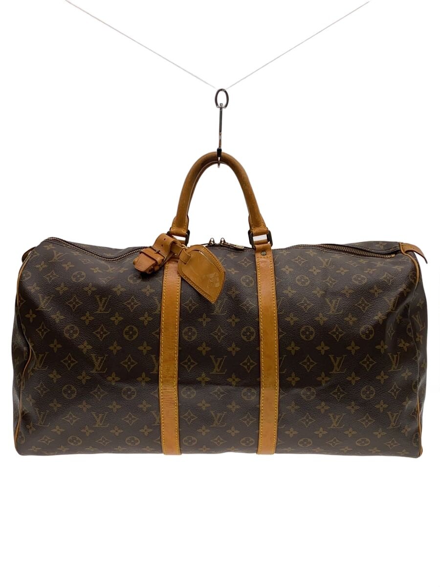 【中古】LOUIS VUITTON◆キーポル55/MI881/ボストンバッグ/PVC/BRW/総柄/M41424【御徒面子】
