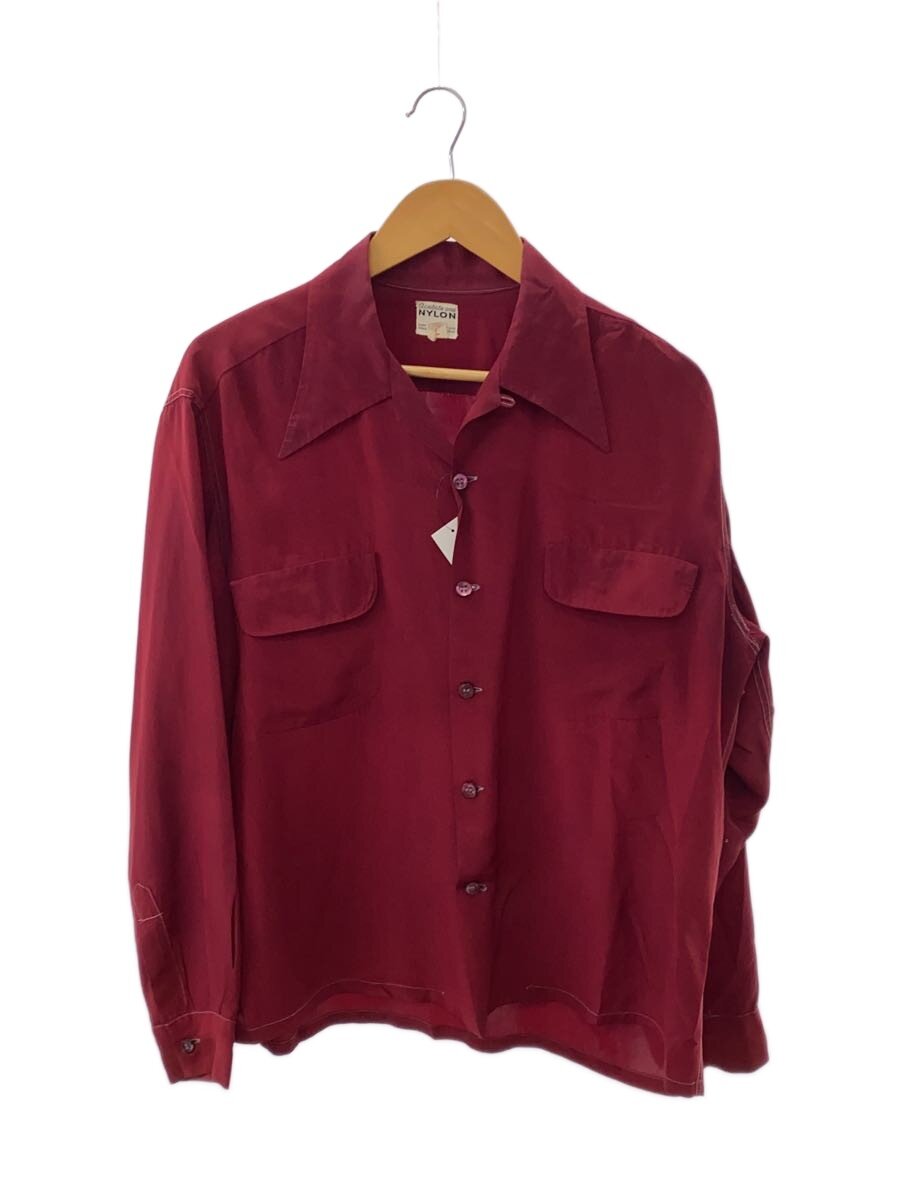 【中古】50s/NYLON/長袖シャツ/L/BRD/ヴィンテージ/開襟【メンズウェア】｜2ｎｄ STREET 店