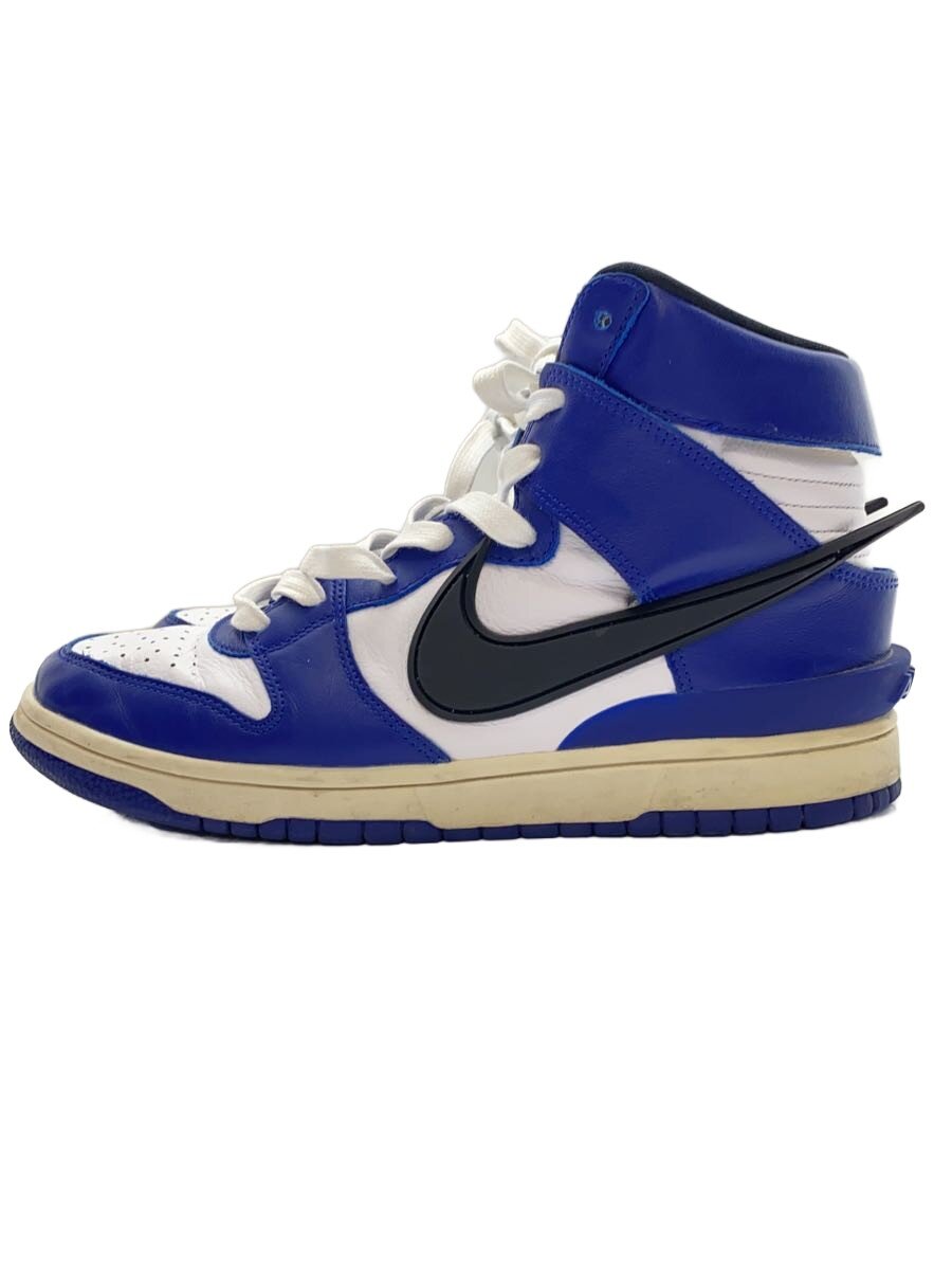 【中古】NIKE◆DUNK HI/AMBUSH_ダンク ご機嫌 アンかん木/26.5糎/BLU【シューズ】