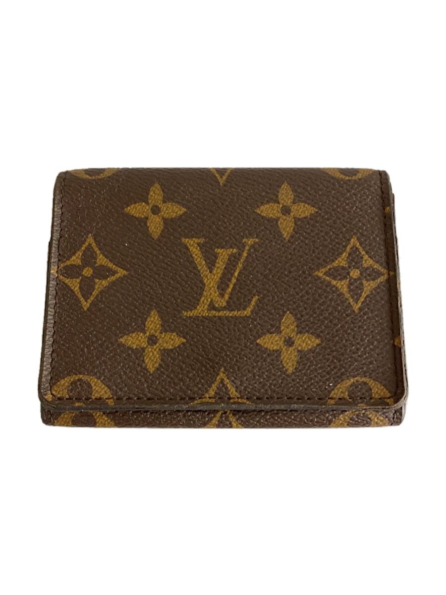 【中古】LOUIS VUITTON◆アンヴェロップ・カルトドゥヴィジット_モノグラム・キャンバス_BRW/PVC/BRW/メンズ【服飾雑貨他】｜2ｎｄ STREET 店