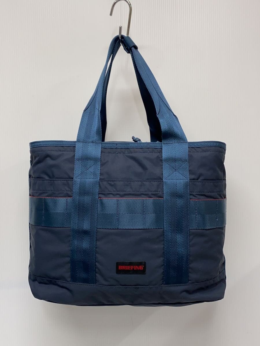 【中古】BRIEFING◆DISCRETE TOTE/トートバッグ/NVY/無地【御徒面子】