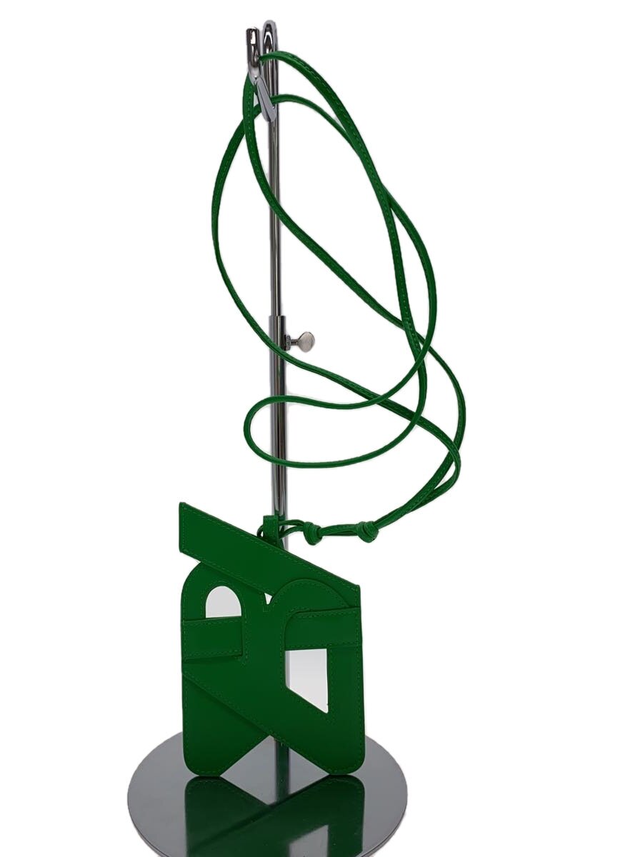 【中古】BOTTEGA VENETA◆合財袋/なめし革/GRN【御徒面子】