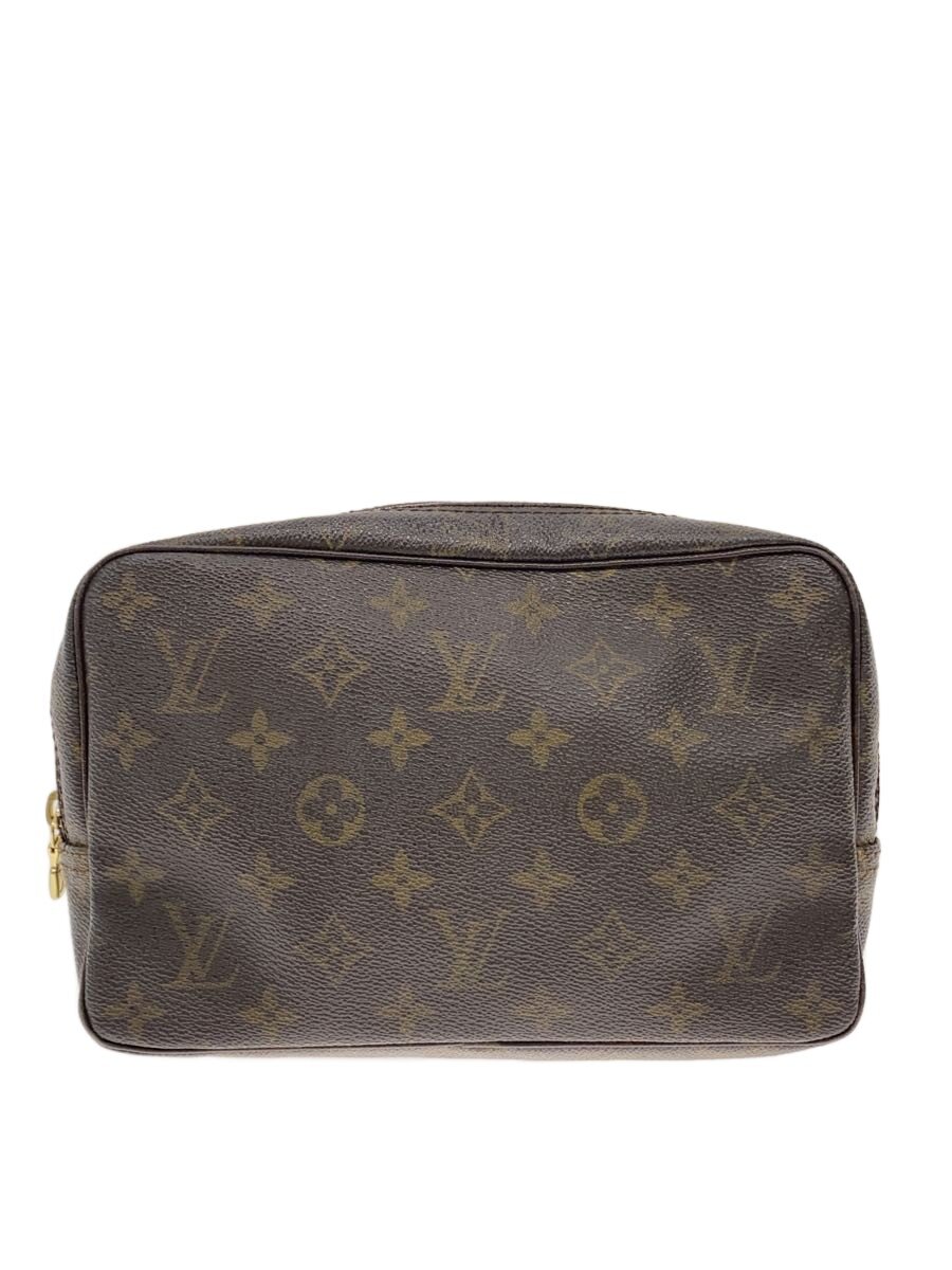 【中古】LOUIS VUITTON◆トゥルース・トワレット28_モノグラム・帆布/PVC/BRW【御徒面子】