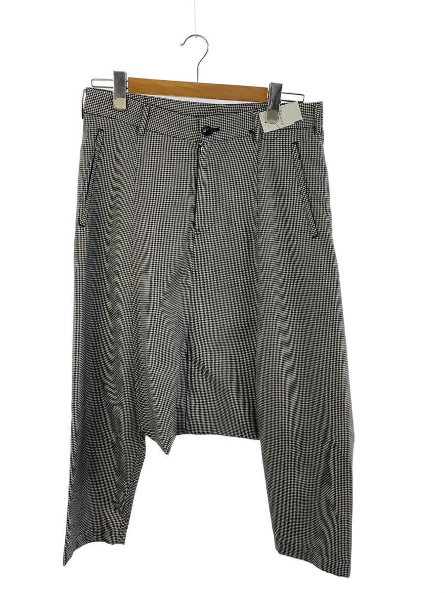【中古】BLACK COMME des GARCONS◆サルエルパンツ/S/ポリエステル/白いこと/チドリ透かし彫り/1I-P226//【メンズウェア】