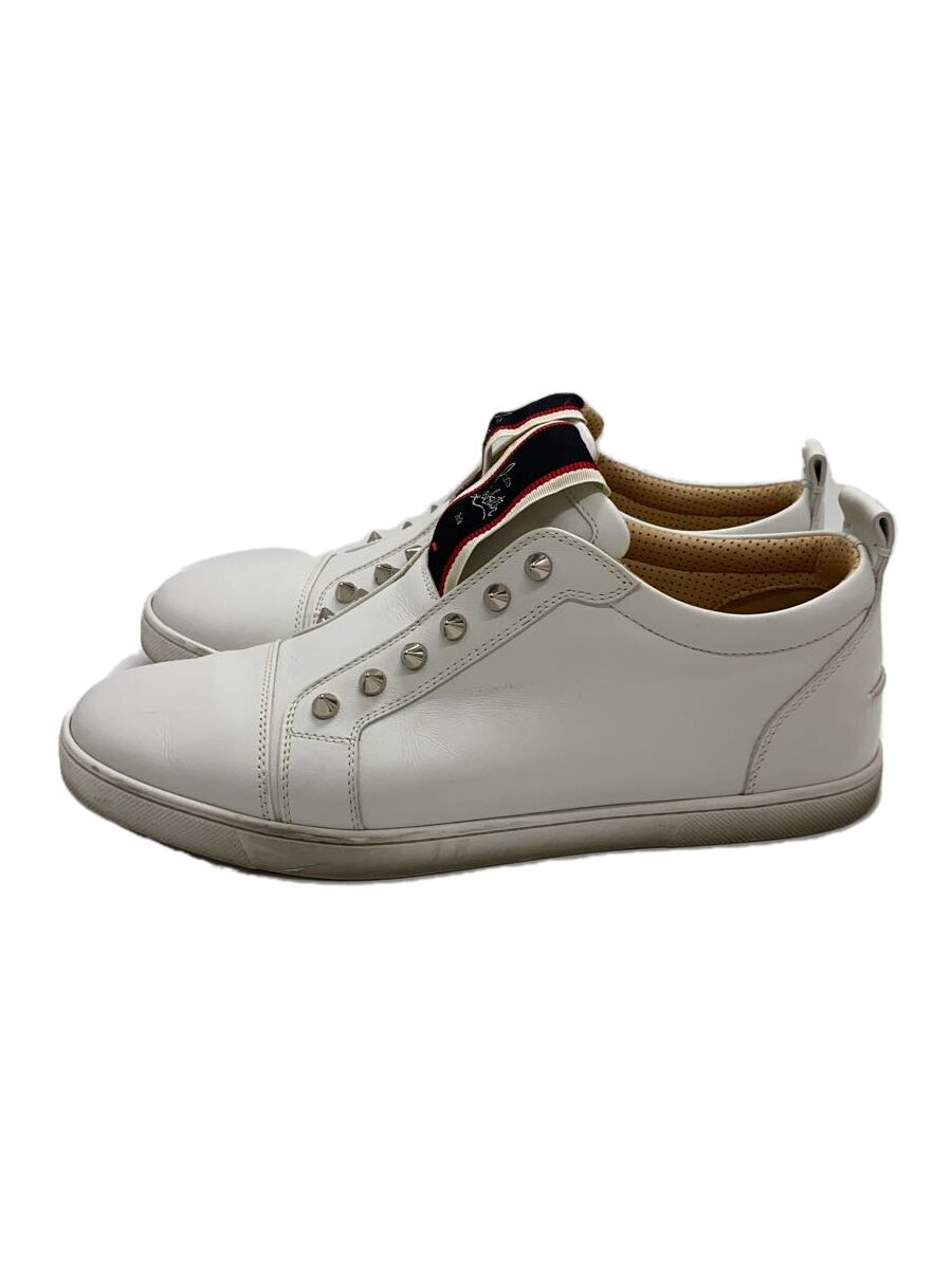 【中古】Christian Louboutin◆ローカットスニーカー/42/WHT【シューズ】