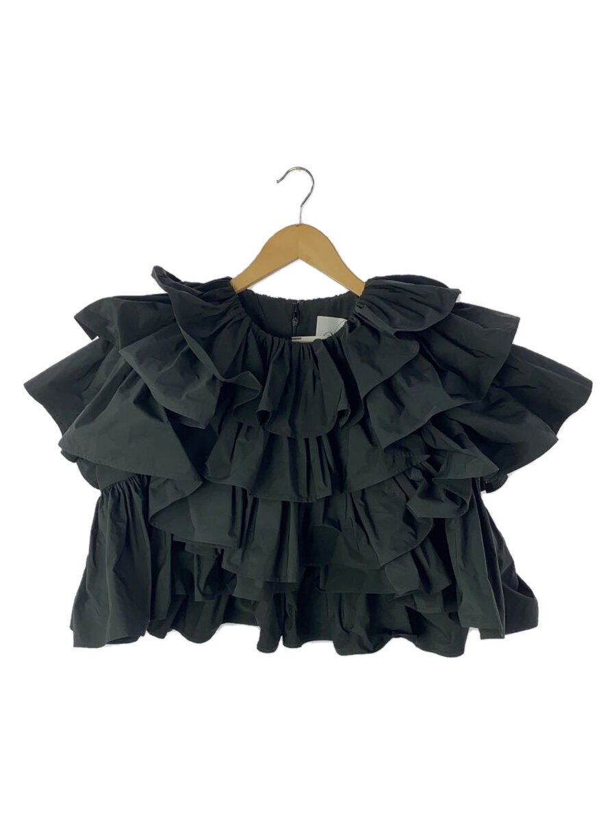 【中古】Vaquera◆フリルデザイン/半袖ブラウス/XL/ポリエステル/BLK/vaq08t105//【レディースウェア】｜2ｎｄ STREET 店