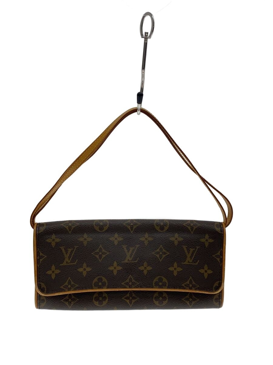 【中古】LOUIS VUITTON◆ポシェット・ツインGM_モノグラム・キャンバス/PVC/BRW【バッグ】｜2ｎｄ STREET 店