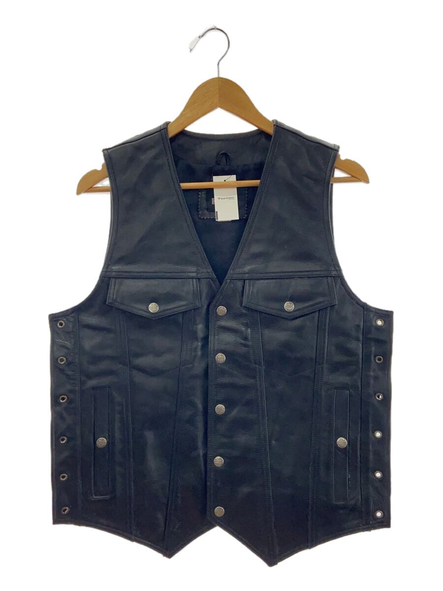 【中古】HARLEY DAVIDSON◆より良い/LL/牛皮/BLK【メンズウェア】