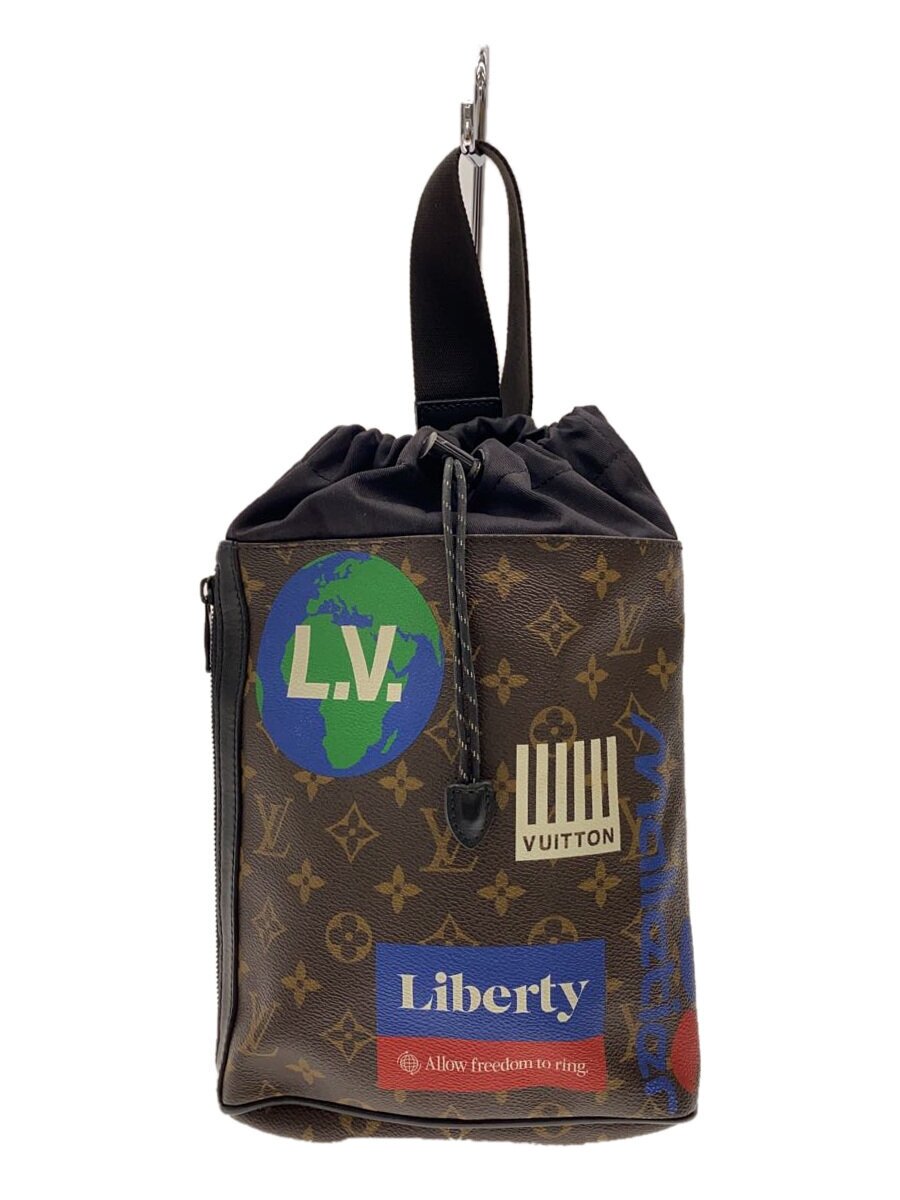 【中古】LOUIS VUITTON◆チョーク・スリングバッグ/ショルダーバッグ/M44625/モノグラム/LVロゴタイプ刷り上げる/BRW/LV【御徒面子】