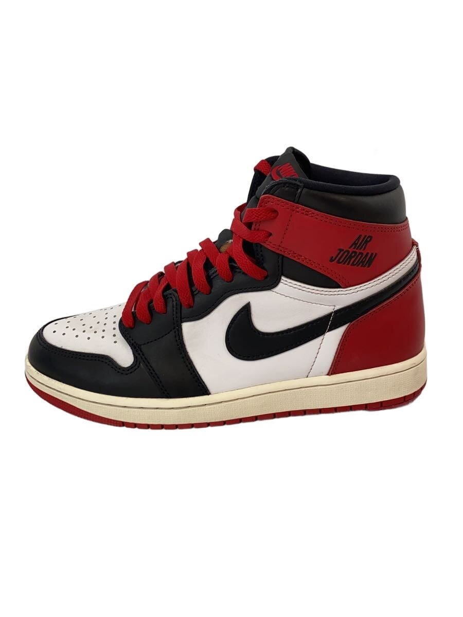 【中古】NIKE◆AIR JORDAN 1 RETRO HIGH OG_エアジョーダン1 レトロ 御機嫌 OG/27糎/RED/レザ【シューズ】