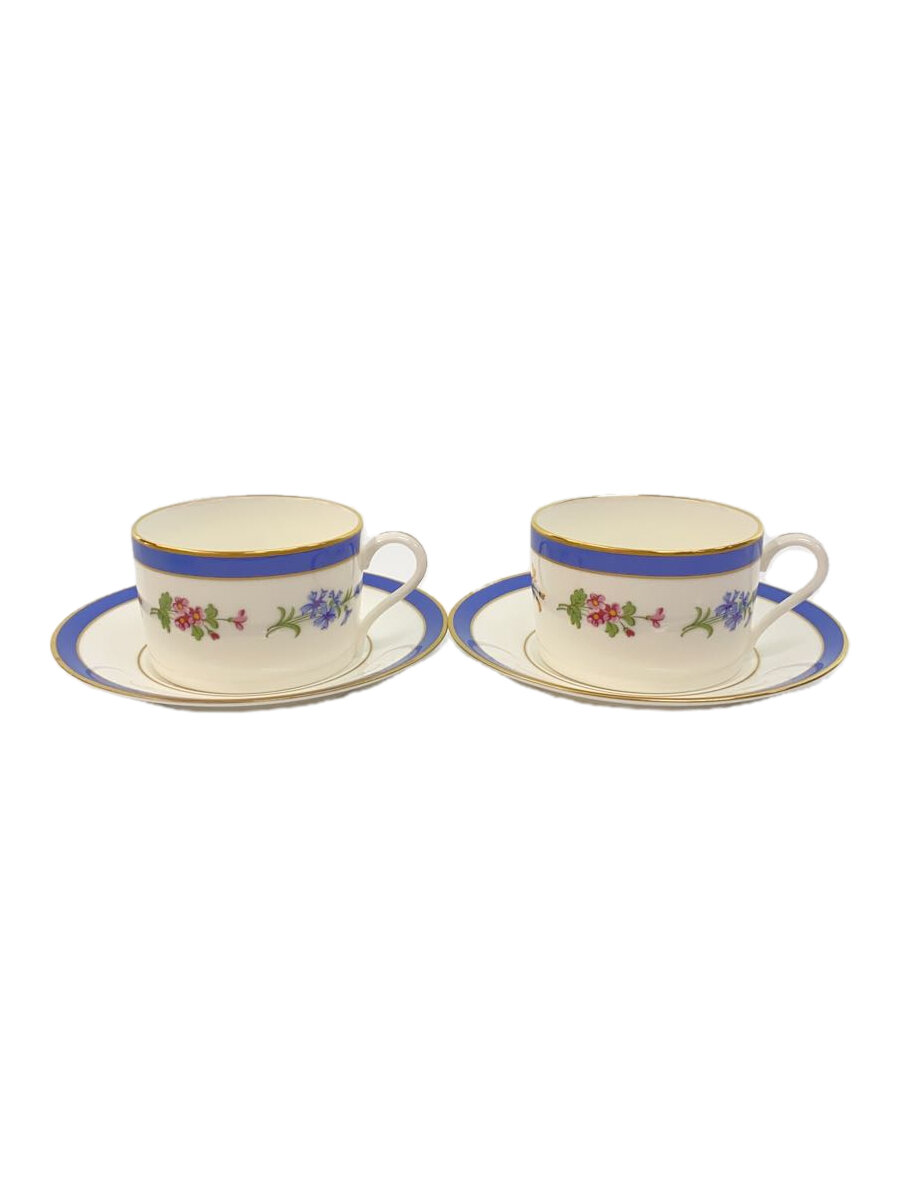 【中古】TIFFANY&Co.◆カップ&ソーサー/2点セット/WHT/箱無し【キッチン用品】