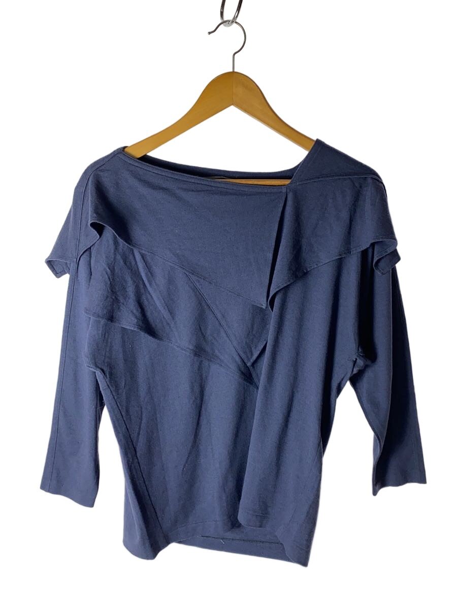 【中古】ISSEY MIYAKE◆80s/筆曳き船/カットソー/S/羊毛/NVY/無地/MY14243【レディース御召しもの】