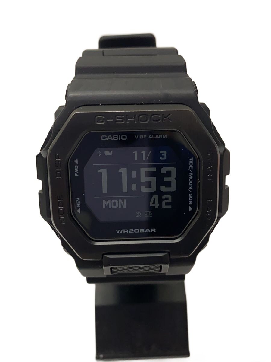 【中古】CASIO◆石英ウオッチ_G-SHOCK/デジタル/天然ゴム/BLK/BLK/SS【服飾雑貨他】