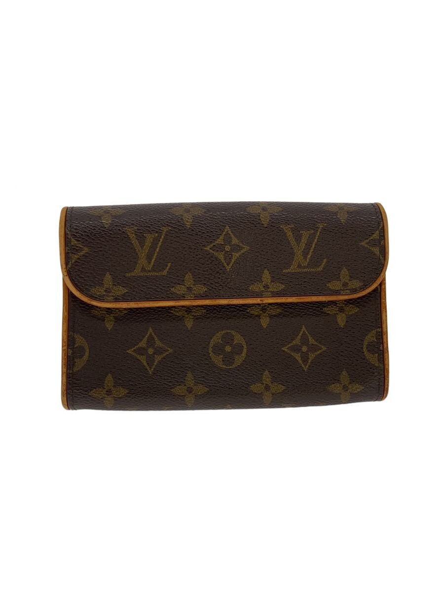 【中古】LOUIS VUITTON◆ポシェット・フロランティーヌ_モノグラム・帆布/PVC/BRW【御徒面子】
