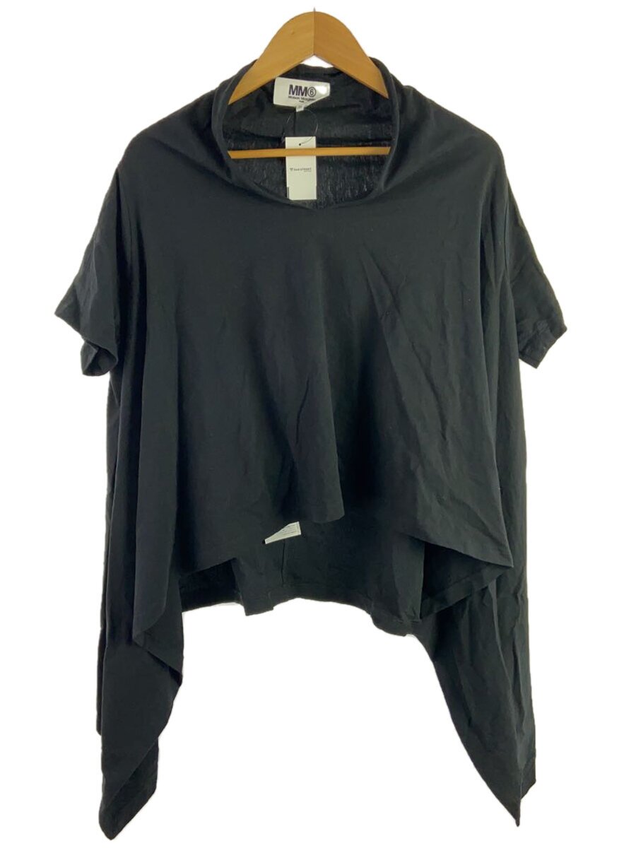 【中古】MM6◆半袖カットソー/S/綿織物/BLK/無地//【レディース御召しもの】