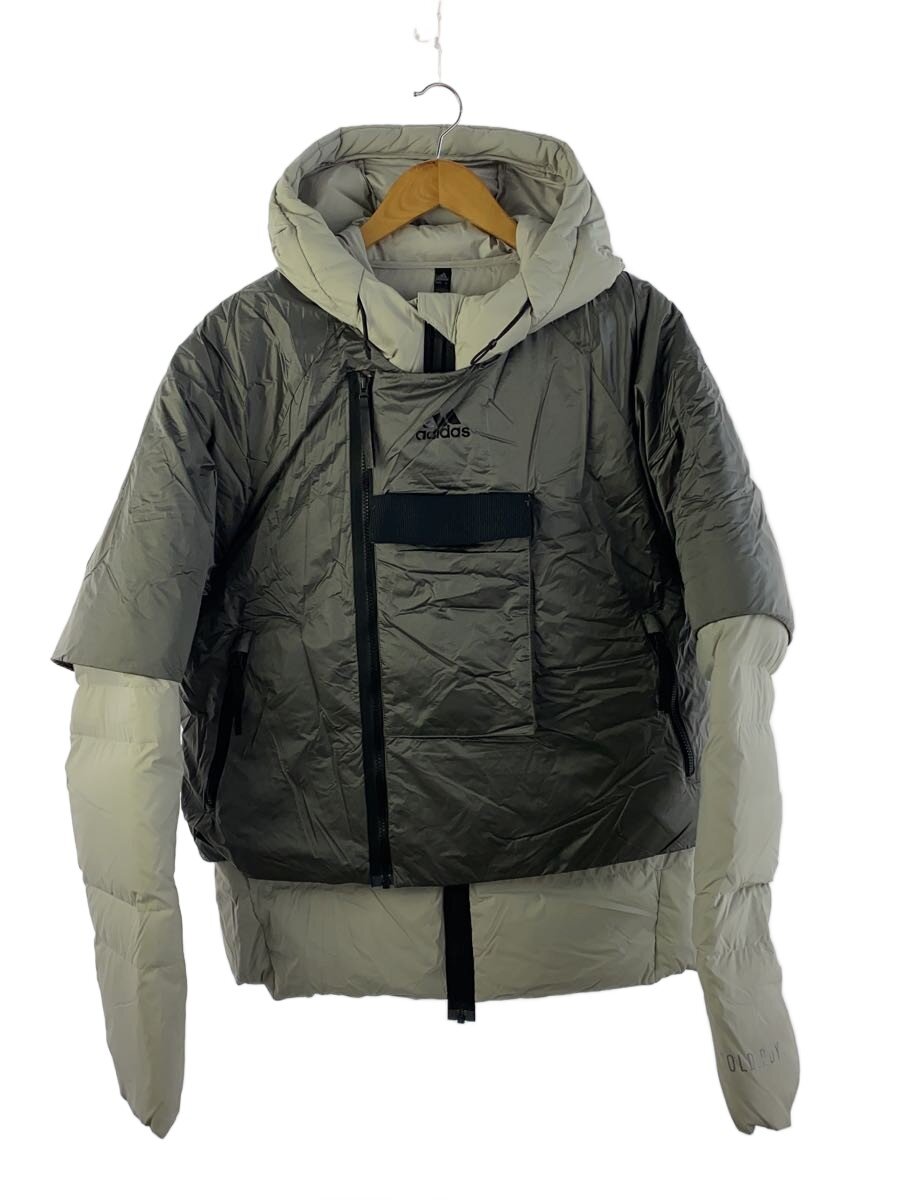 【中古】adidas◆落ちこむ上衣/M/ナイロン/GRY/FT2420【メンズウェア】