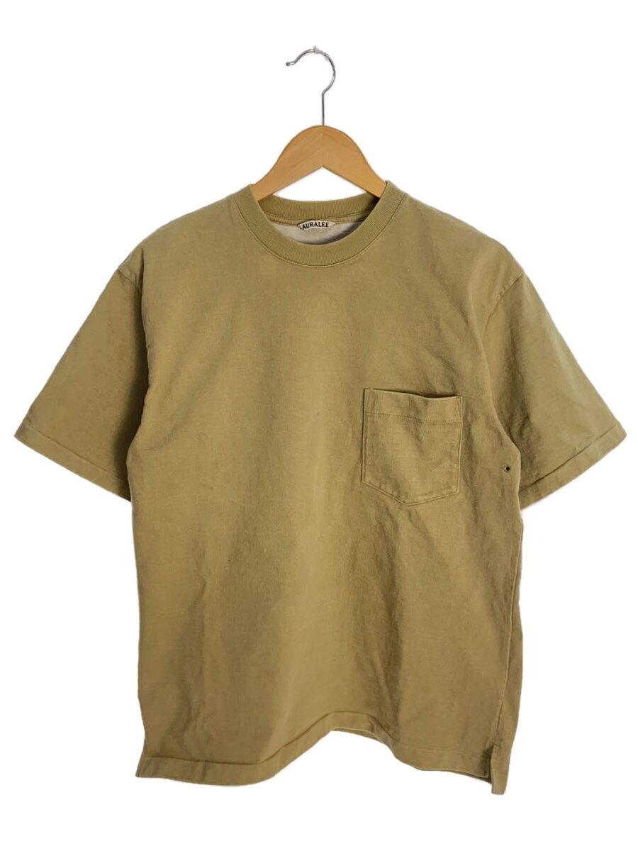 【中古】AURALEE◆18SS/STAND-UP-TEE/プルオーバー/4/綿織物【メンズウェア】