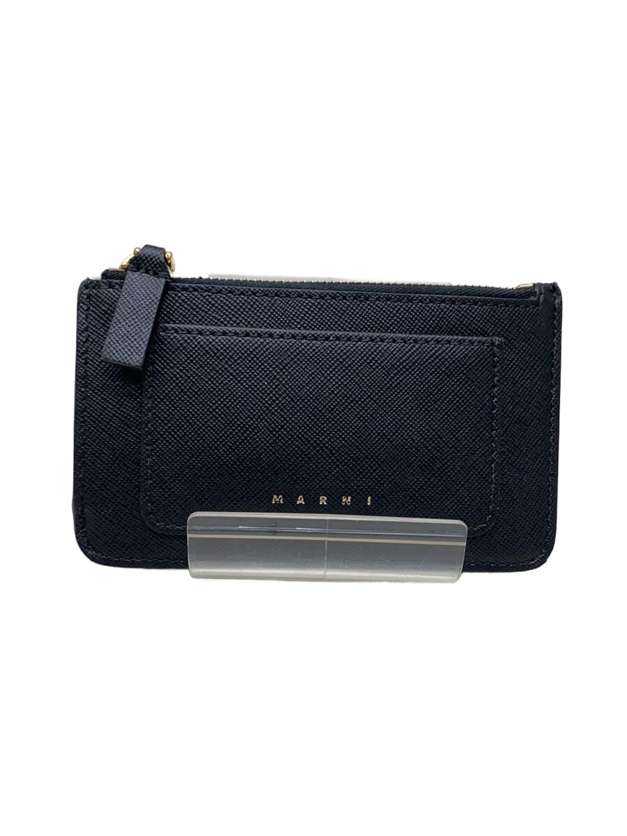 【中古】MARNI◆銭入れ/なめし革/BLK/レディース【服飾雑貨他】
