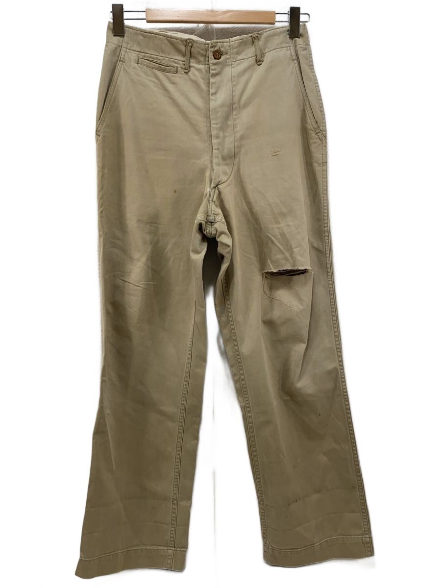 【中古】US.ARMY◆50s~/armyチノ/45カーキ//ボトム/31/コットン/BEG/穴有【メンズウェア】|2nd STREET 店