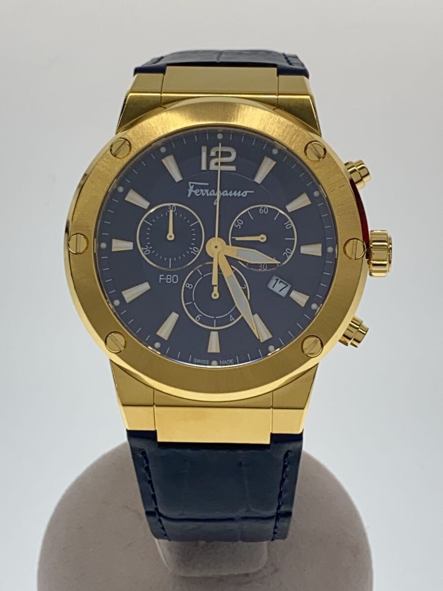 【中古】Salvatore Ferragamo◆エフエイティ/箱有/ウオッチ/アナログ【服飾雑貨他】