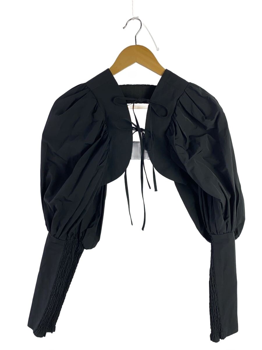 【中古】AMERI◆23SS/VOLUME SLEEVE BOLERO/トップス/FREE/ポリ/BLK/01310460590//【レディースお召しもの】