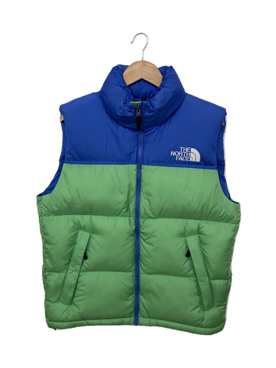 【中古】THE NORTH FACE◆NUPTSE VEST_ヌプシベスト/M/ナイロン/GRN/無地【メンズウェア】|2nd STREET 店