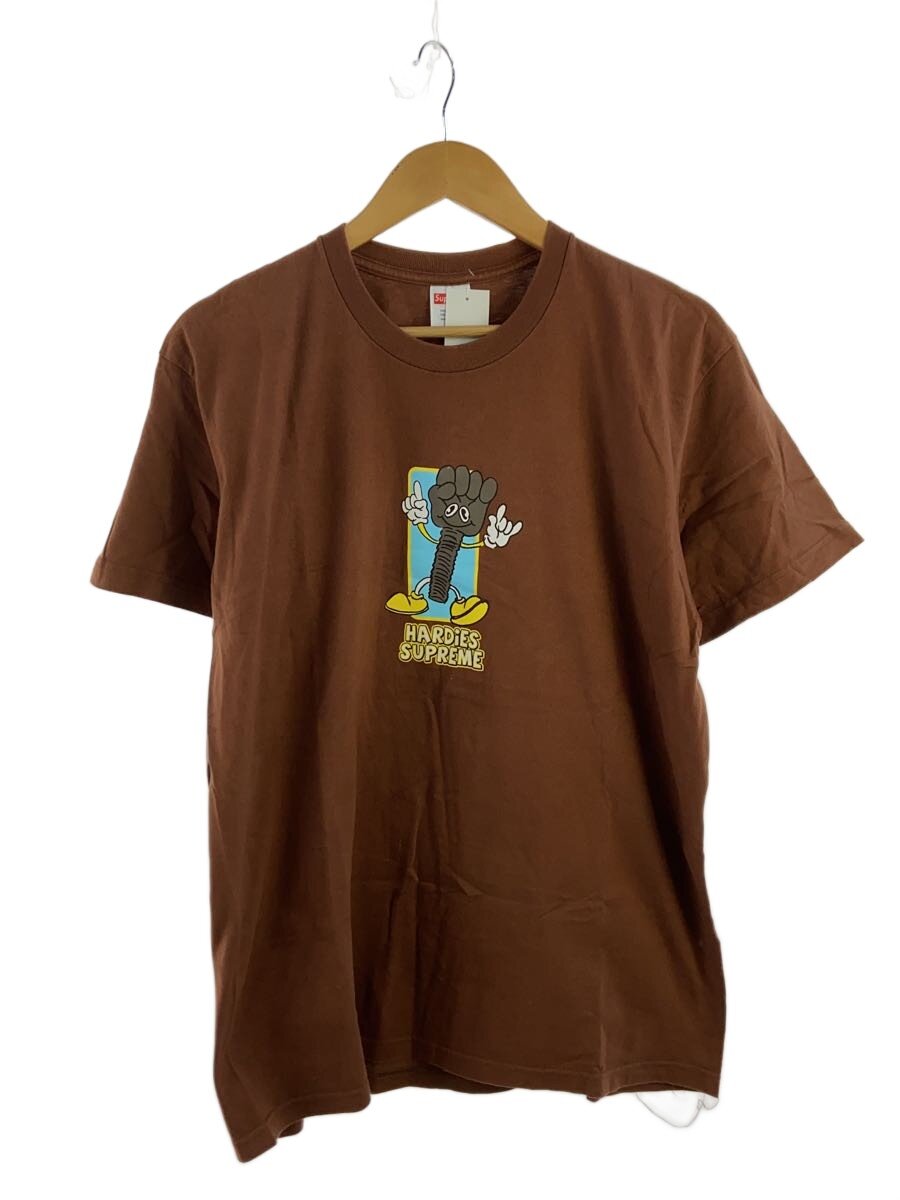 【中古】Supreme◆HardiesBolt TEE/プルオーバー/M/綿織物/BRW【メンズウェア】