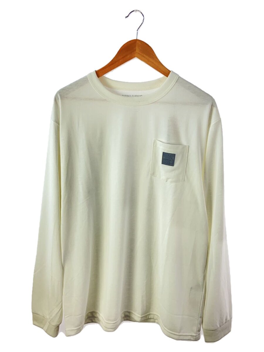 【中古】TROPHY CLOTHING◆プルオーバー/L/綿織物/WHT/TE-17//【メンズウェア】