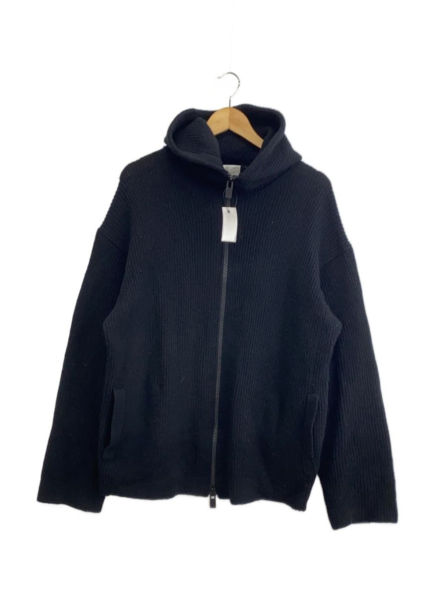 【中古】YOHJI YAMAMOTO◆ジップパーカー/--/羊毛/BLK/無地/hr-k72-191【メンズウェア】