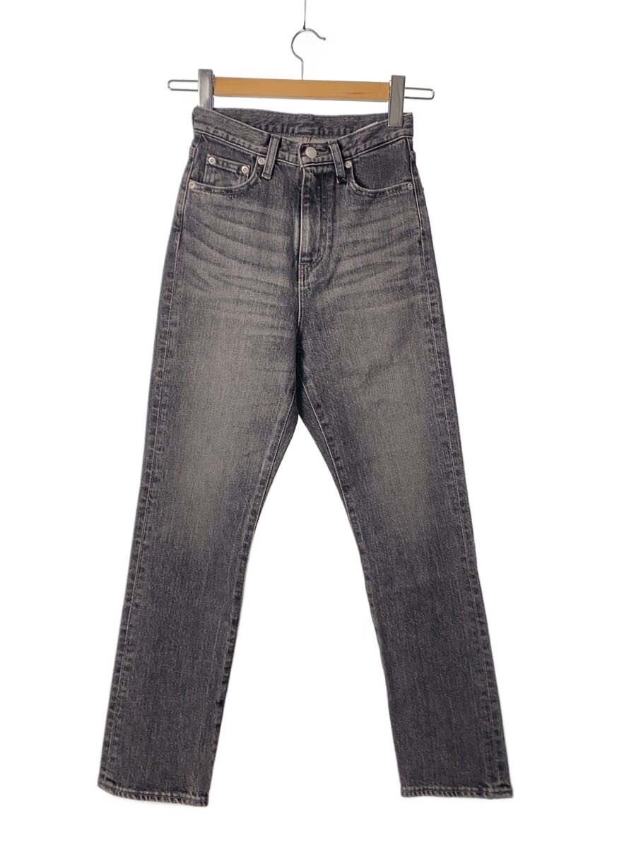 【中古】anuans◆スキニーパンツ/0/綿織物/GRY/無地/1524222084-1/? NULL ?【レディースお召しもの】