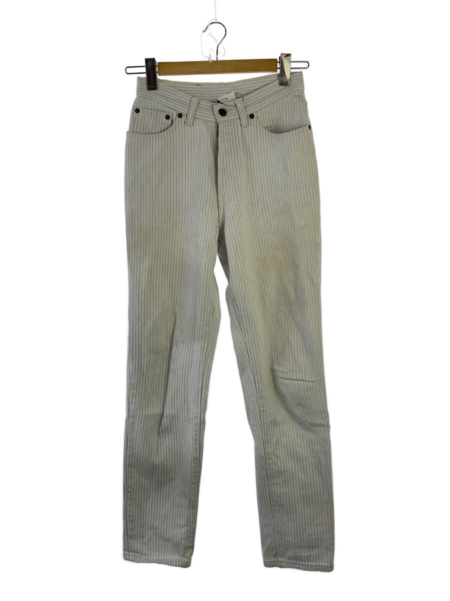 【中古】Levi’s◆90s/USA製/ジーンズ/WHT/縞模様【メンズウェア】