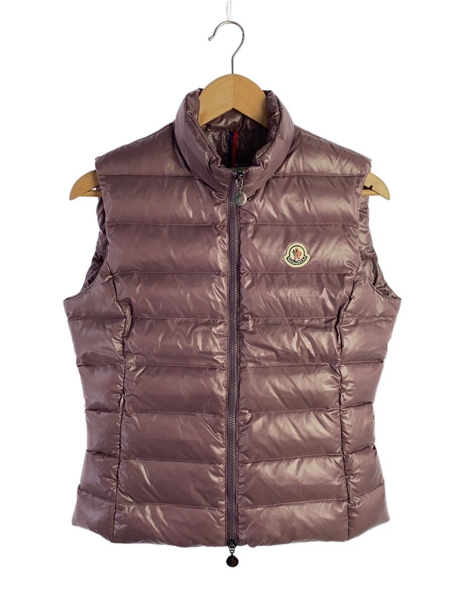 【中古】MONCLER◆落ち込むより良い/1/ナイロン/PNK/無地/132-093-48301-05【レディース御召しもの】