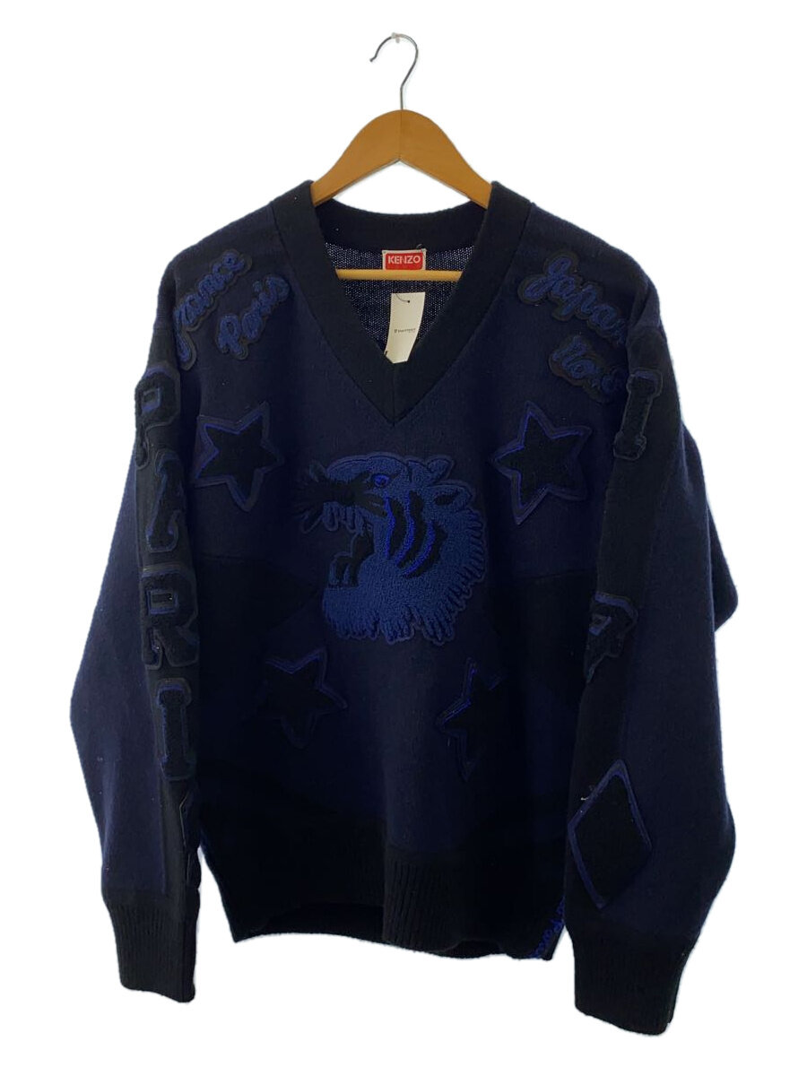 【中古】KENZO◆編み物(朦々たる)/綿織物/NVY/米国海軍/FC65PU3293BB/ケンゾー【メンズウェア】