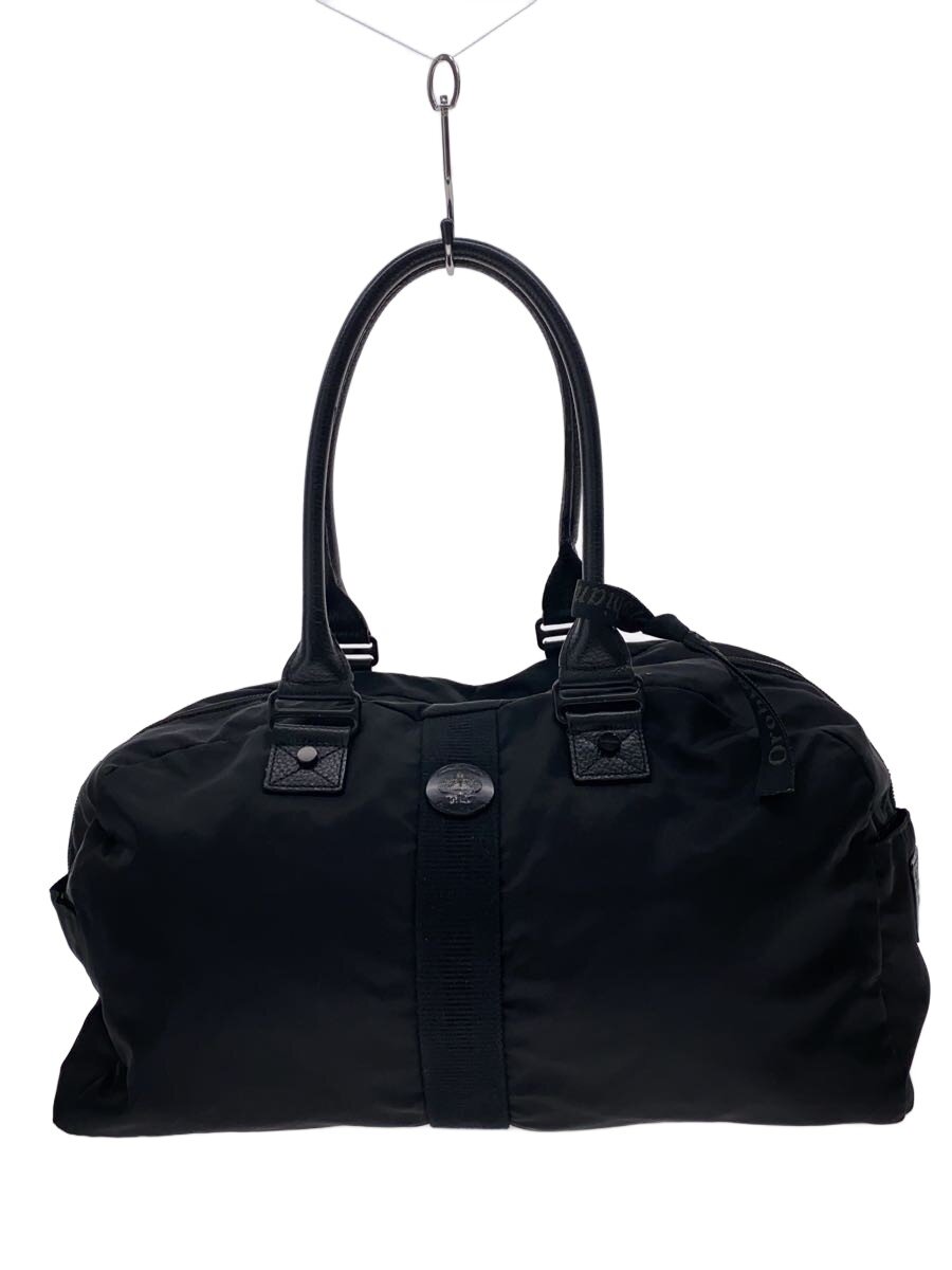 【中古】Orobianco◆トートバッグ/ナイロン/BLK【御徒面子】