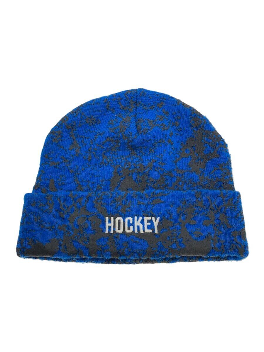 【中古】Hockey◆編み物旗がしら/--/BLU/メンズ【服飾雑貨他】