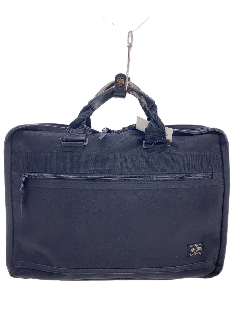 【中古】PORTER◆ブリーフ入れもの/帆布/BLK/無地【御徒面子】