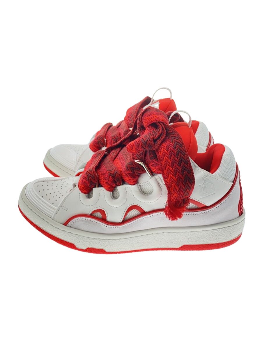 【中古】LANVIN◆ローカットスニーカー/40/赤いこと/FM-SKRK11-DRAP-P23【シューズ】