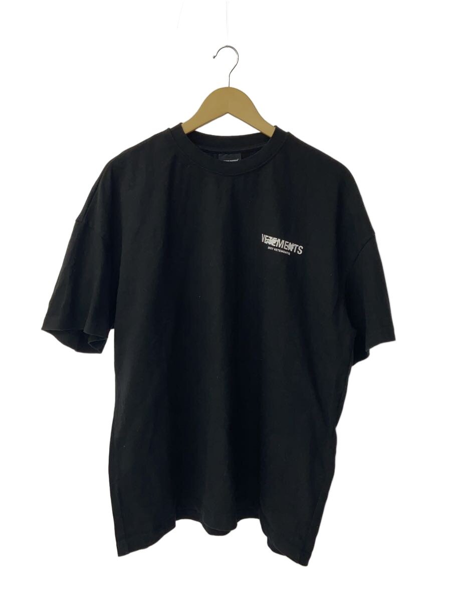 【中古】MASTER NUMBER◆プルオーバー/one/綿織物/BLK/917303/FAKE BURN T-SHIRTS/Vetements【メンズウェア】