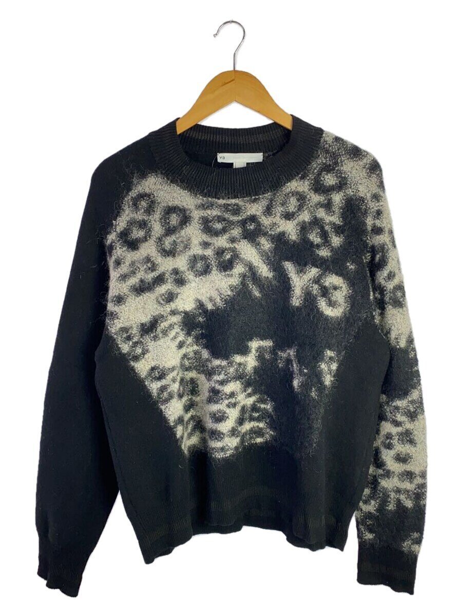 【中古】Y-3◆編み物・ティーシャツ(朦朦たる)/S/羊毛/BLK/毛の荒物/HN1977【メンズウェア】