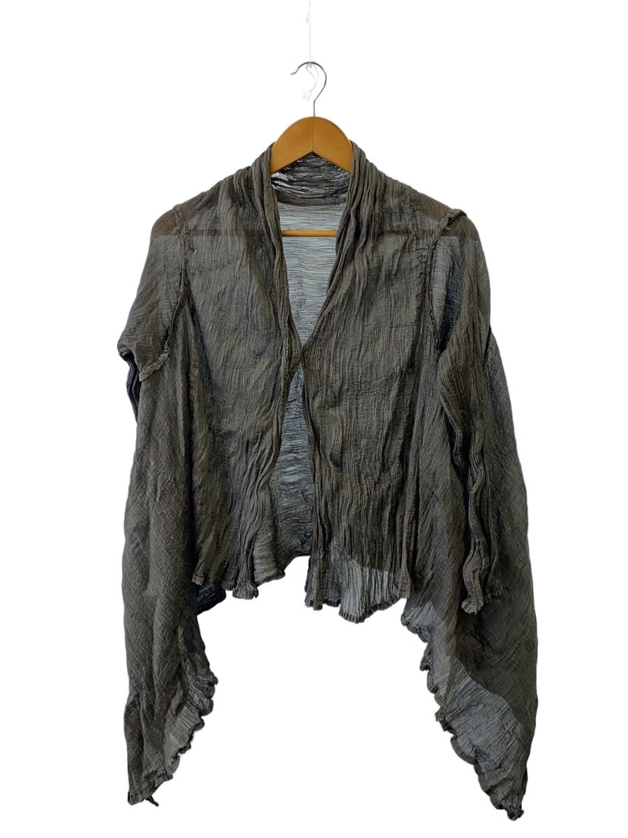 【中古】me ISSEY MIYAKE◆ジレー(薄っぺら)/--/ポリエステル/GRY/MI33FO521【レディース御召しもの】