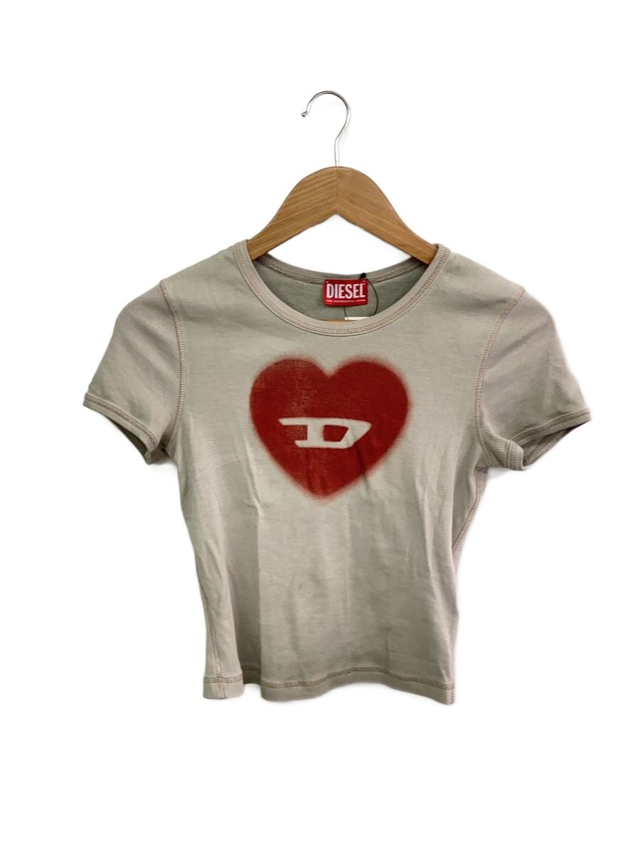 【中古】DIESEL◆ティーシャツ/XS/綿織物/BEG【レディース御召しもの】