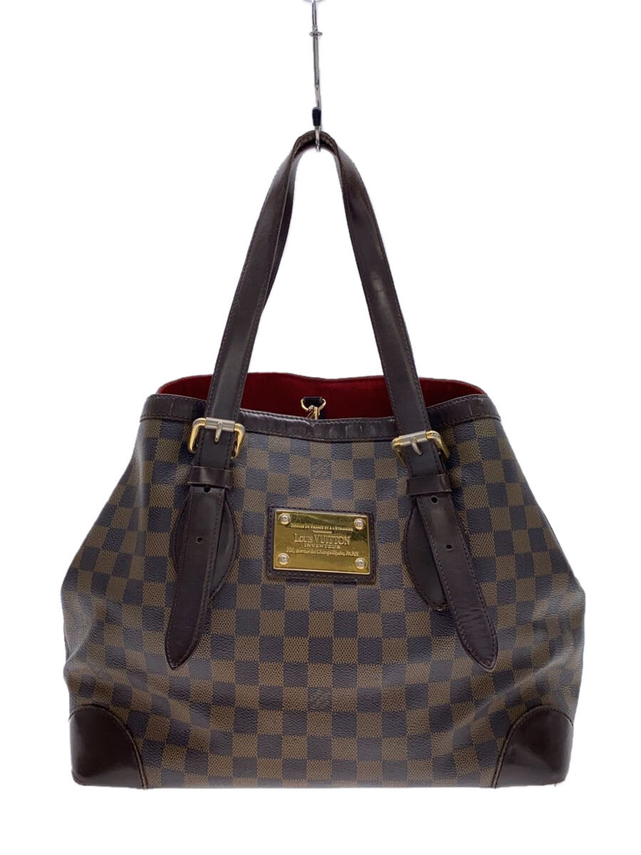 【中古】LOUIS VUITTON◆ハムステッドMM_ダミエ・エベヌ_BRW/PVC/BRW【バッグ】｜2ｎｄ STREET 店