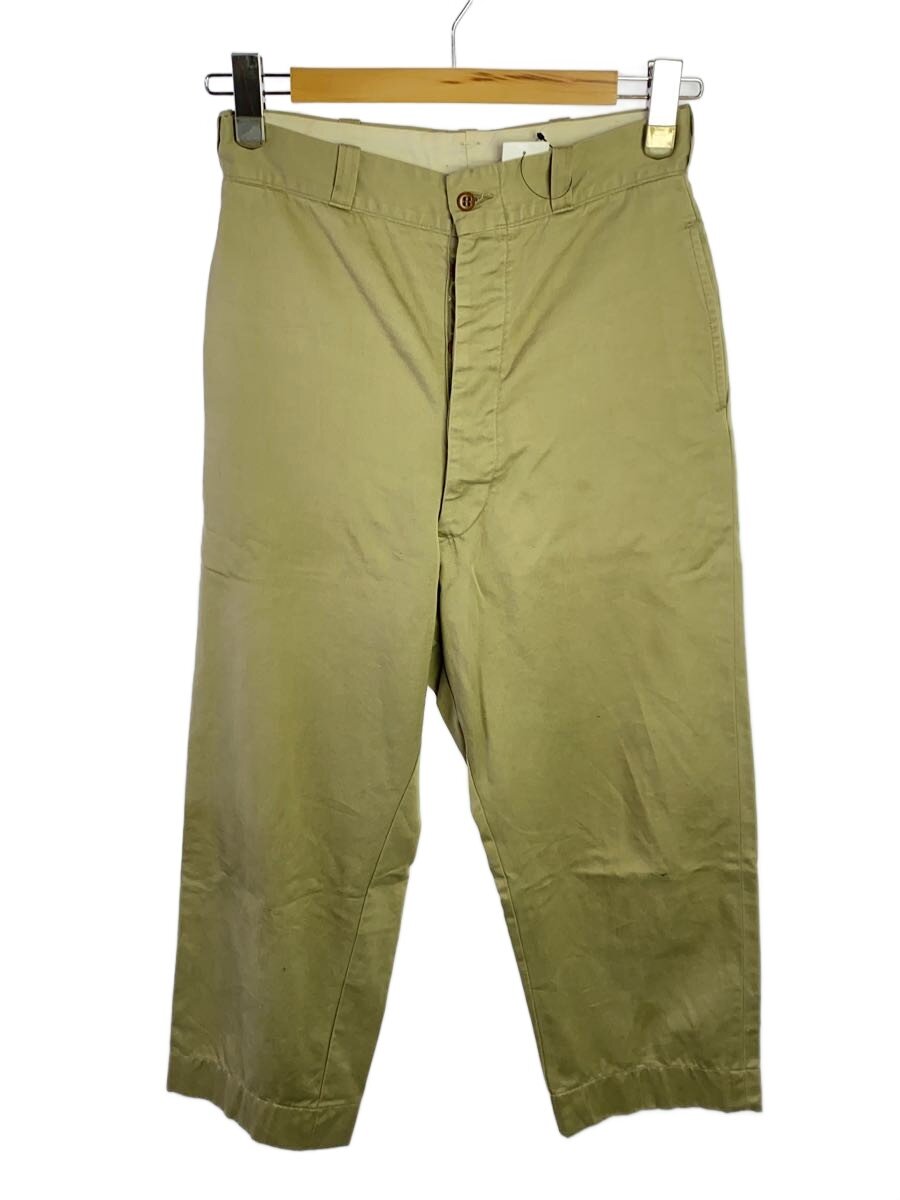 【中古】US.ARMY◆チノトラウザーズパンツ/40S～/綿織物/BEG【メンズウェア】