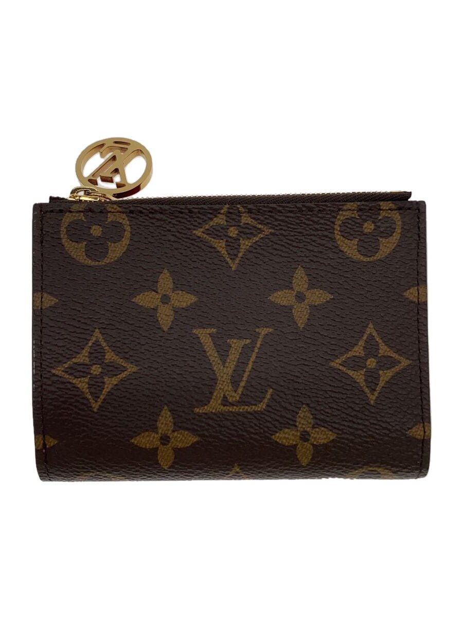 【中古】LOUIS VUITTON◆ポルト・フォイユ・リサ_モノグラム・キャンバス_BRW_グレナード/--/BRW/レディース//【服飾雑貨他】