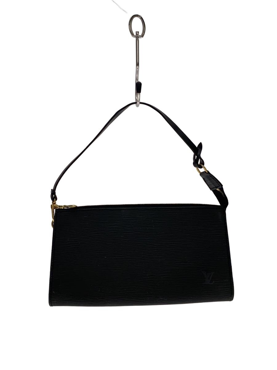 【中古】LOUIS VUITTON◆ポシェットアクセソワール/キズ・汚れ有/合切袋/PVC/BLK/M52942//【御徒面子】
