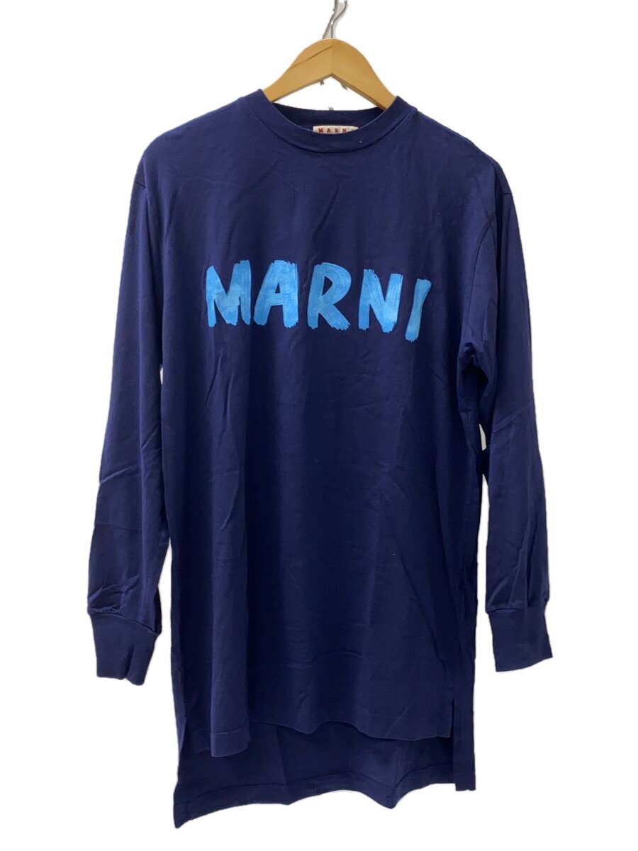 【中古】MARNI◆絵の具ロゴタイプ/長袖カットソー/38/綿織物/米国海軍/THJE0129PN USCS11【レディースお召しもの】