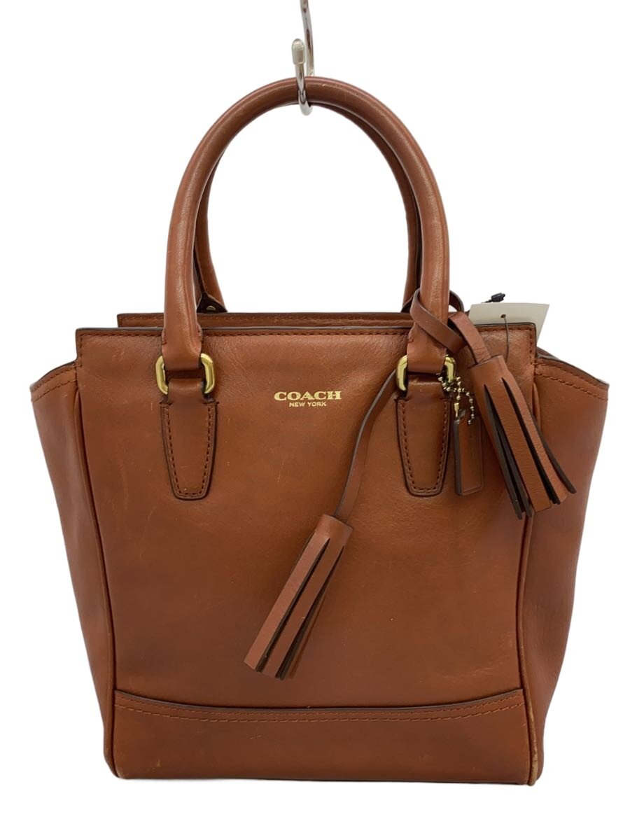 【中古】COACH◆トートバッグ_レガシー/なめし革/BRW/無地【御徒面子】