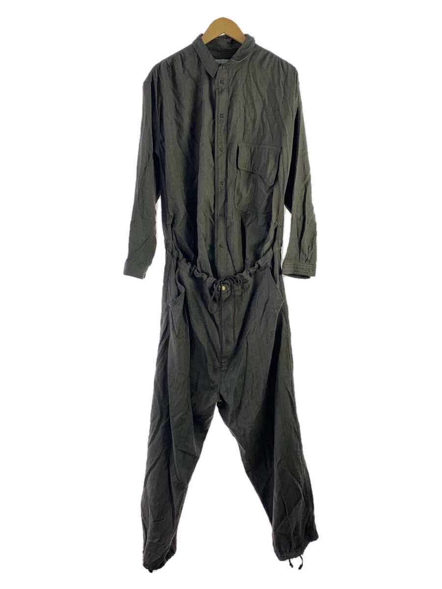 【中古】HOMELESS TAILOR◆オールインワン/FREE/人絹/GRY/縞模様/htk-24-ss-007//【メンズウェア】
