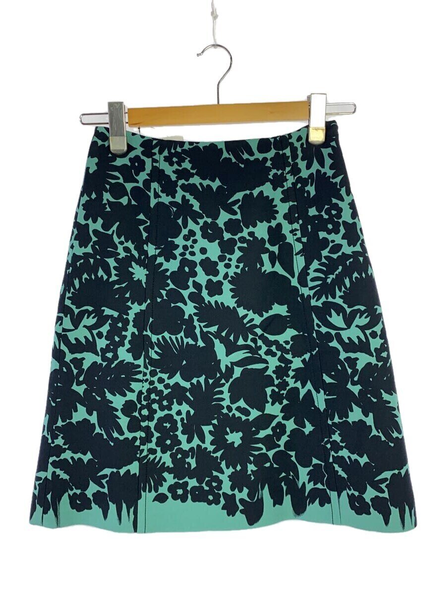 【中古】PRADA◆スコート/38/--/BLK/花柄/2017【レディース御召しもの】